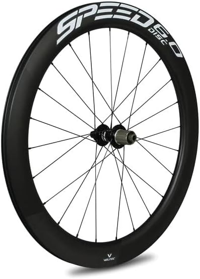 Veltec Unisex – Erwachsene Laufradsatz Speed 6.0 21mm SR Disc Shimano 12x100/12x142, schwarz/weiss,