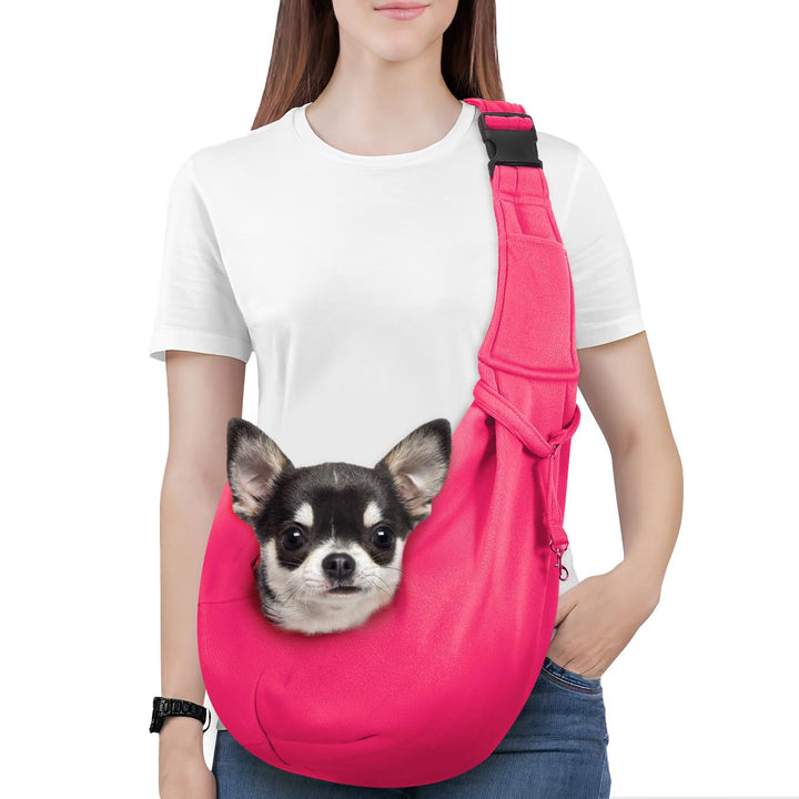 Pawaboo Hundetragetasche Welpen, Tragbare Transporttasche für Hunde Bis zu 12 lbs, Tragetuch Hunds K
