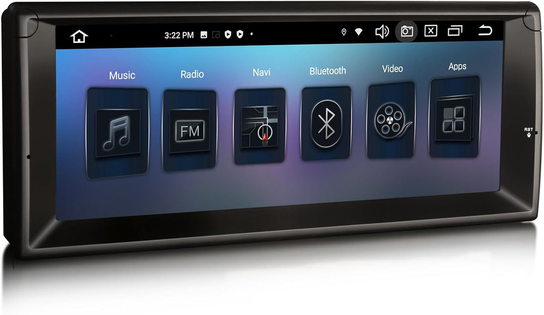 Erisin 10.25 Zoll 8-Kern 4GB RAM+ 64GB ROM Android 14 Autoradio mit GPS Navigation für BMW 5er E39 M