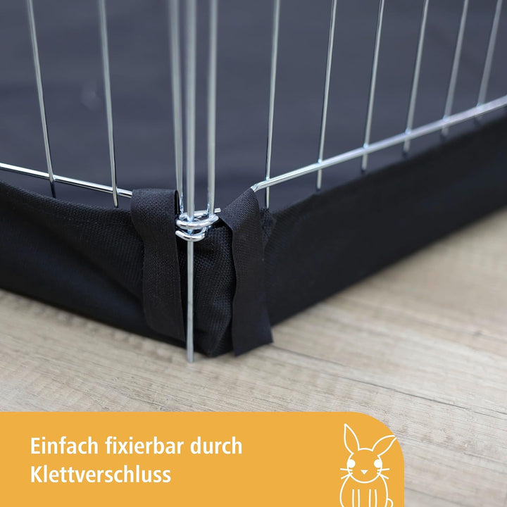 Kerbl Pet Nylonboden für Freigehege 82708/81715, Gehegeboden, Auslaufboden, schwarz, Nylon, Nagetier