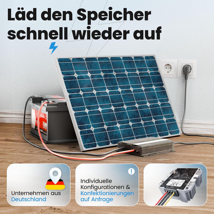 Bauer Electronics | 48V Batterie-Ladegerät LiFePO4 58,4V 10A 600W | Optimiert für Lithium-Eisenphosp