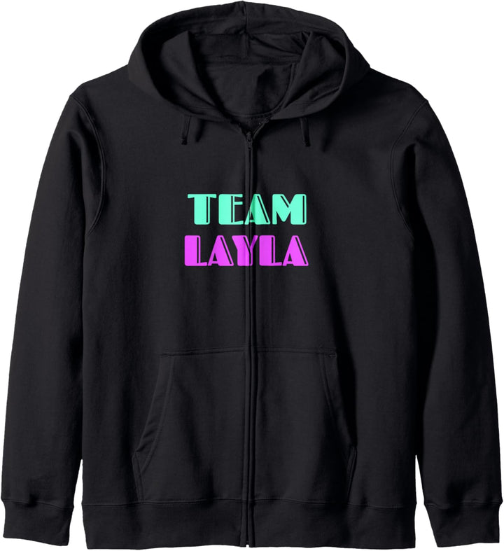 Cheer for Layla, Show Support Be On Team Layla | 90s Style Kapuzenjacke