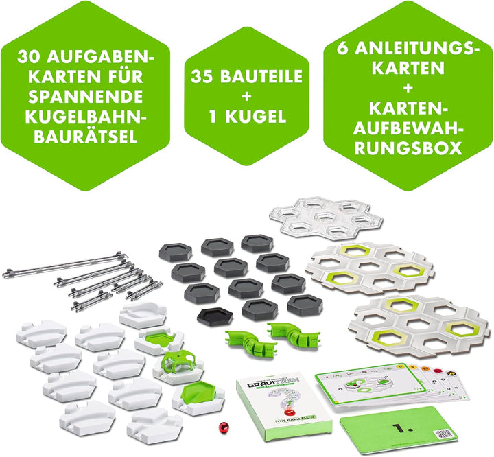 Ravensburger GraviTrax The Game Flow - Logikspiel für Kugelbahn Fans, Konstruktionsspielzeug für Kin