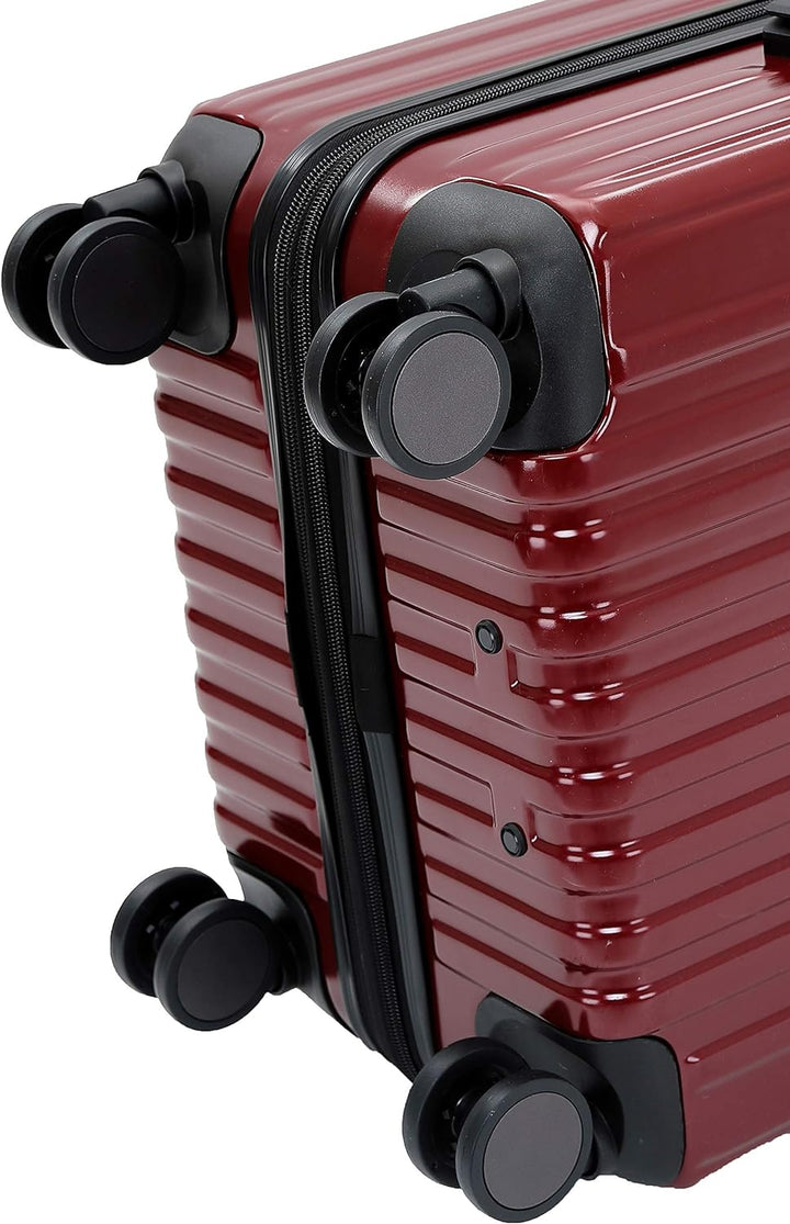 Münicase M816 TSA-Schloss Koffer Reisekoffer Trolley Kofferset Hardschale Boardcase Handgepäck (Wein