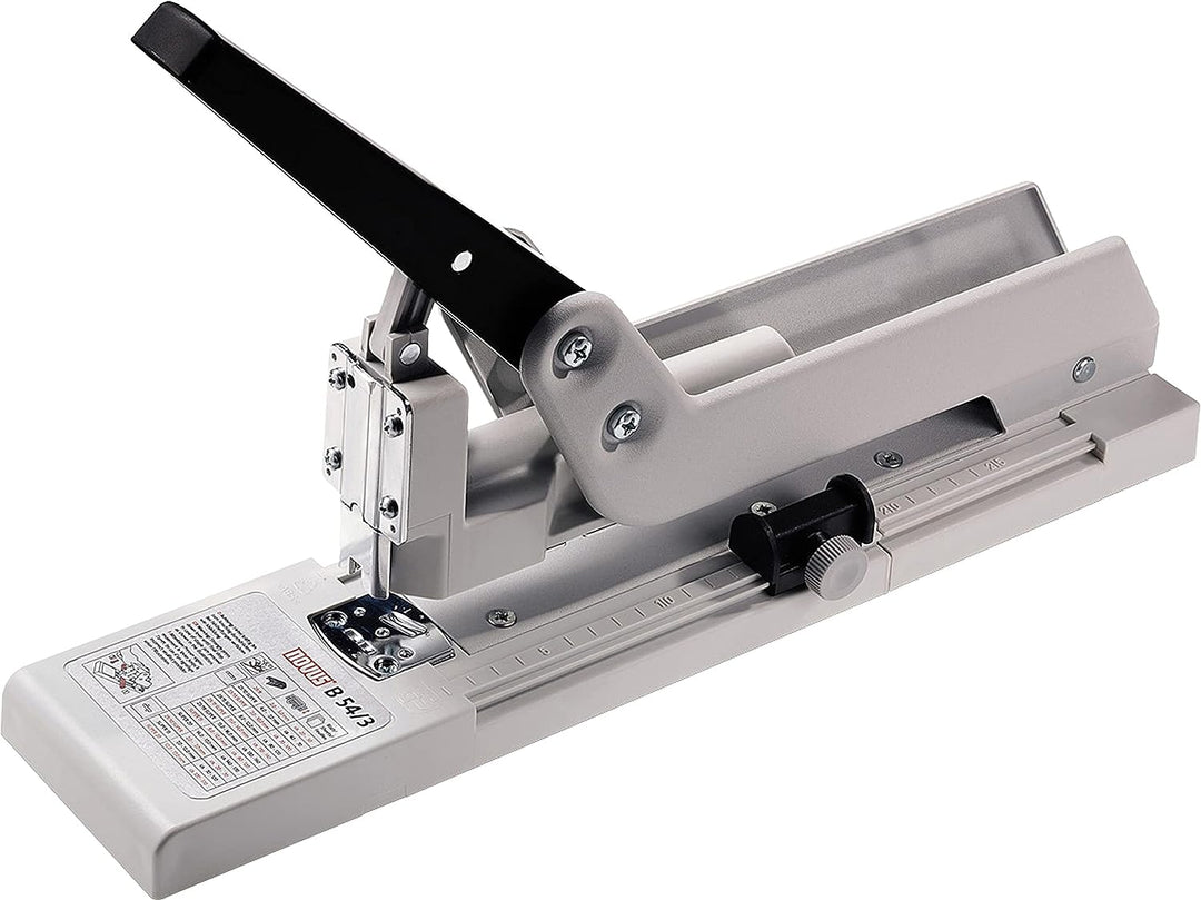 Novus B54 B 54/3 Blockheftgerät (Bürohefter mit variabler Einlegetiefe bis 250 mm),170 Blatt, lichtg