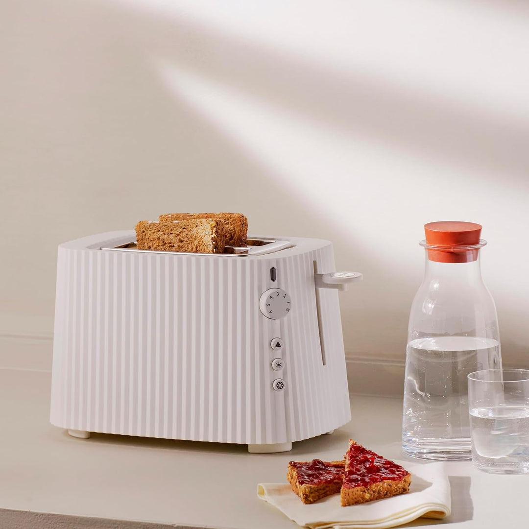 Alessi Plissé MDL08 W - Design Toaster, Sechs Stufen der Vergoldung, aus Thermoplastischem Harz, Eur