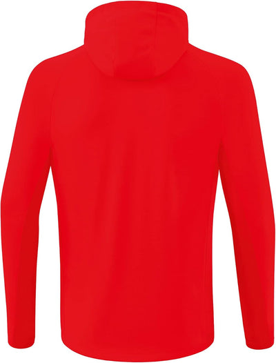 Erima Unisex Liga Star Trainingsjacke mit Kapuze S Rot/Weiss, S Rot/Weiss