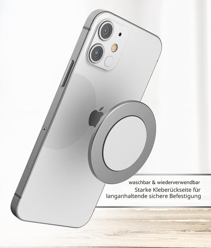Encased Selbstklebende iPhone-Halterung, kompatibel mit MagSafe-Halterung (Ultra Slim 0,4 cm) Sicher
