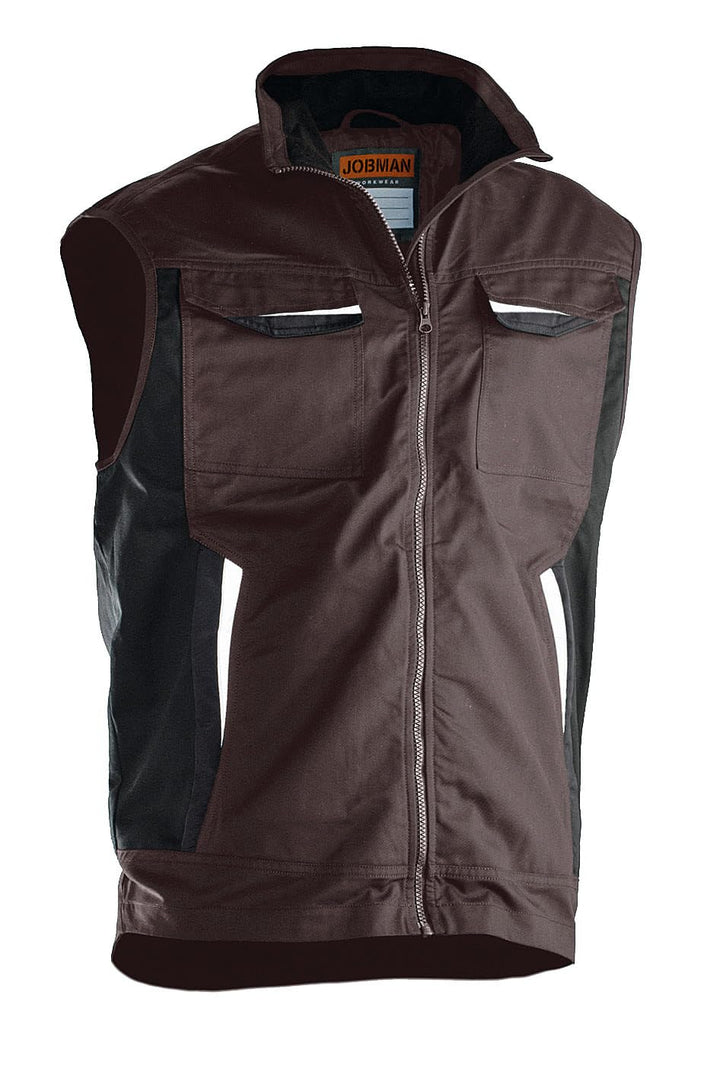 Jobman Arbeitsweste 7507 Braun Grösse 3XL 3XL Braun-Schwarz, 3XL Braun-Schwarz
