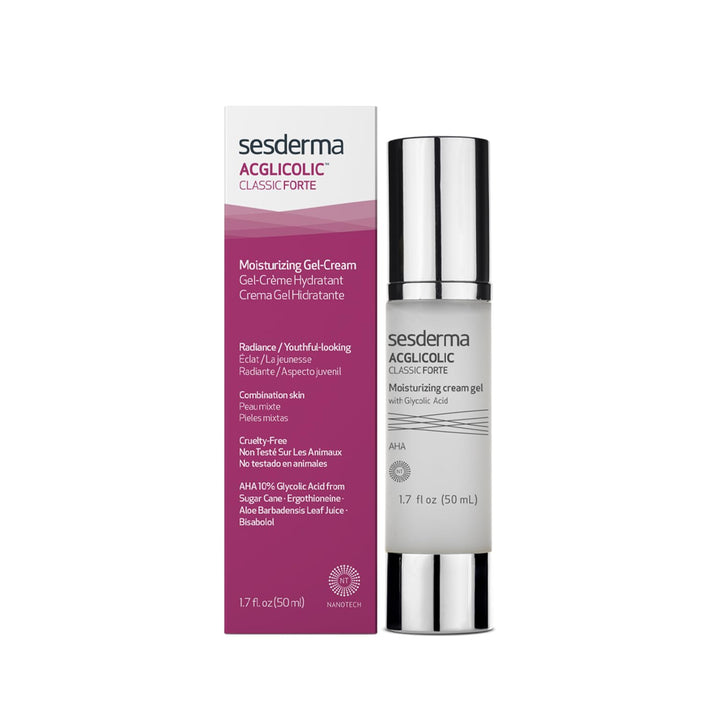 Sesderma | Acglicolic Classic Forte Feuchtigkeitsgel-Creme | Anzeichen von Lichtalterung | Aktive Su