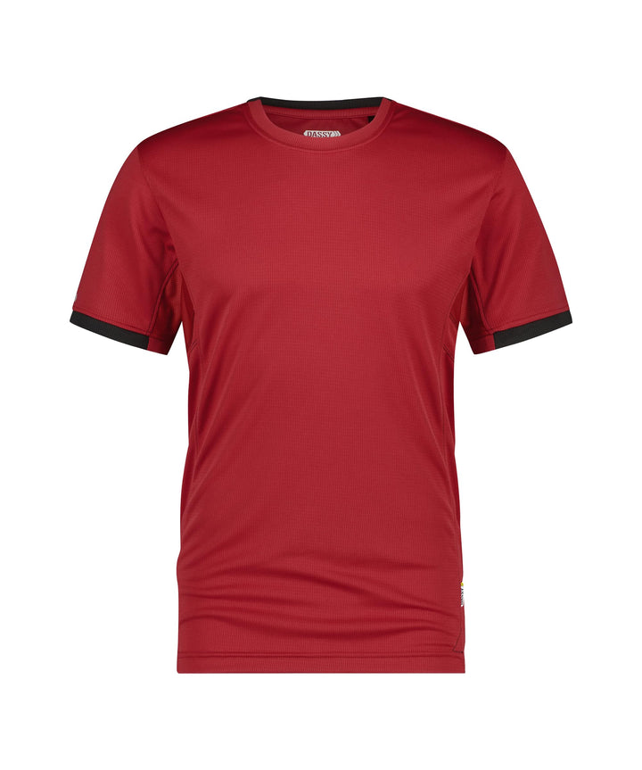 DASSY® Nexus T-shirt DASSY D-FLEX PES 04 ROT/SCHWARZ 2XL