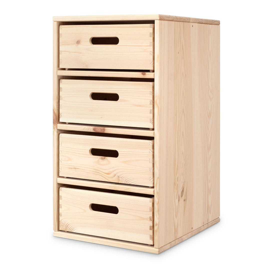 Ehrenkind® Regal für Kinderzimmer – Praktisches Aufbewahrungssystem aus Kiefer für Spielzeug und Ord