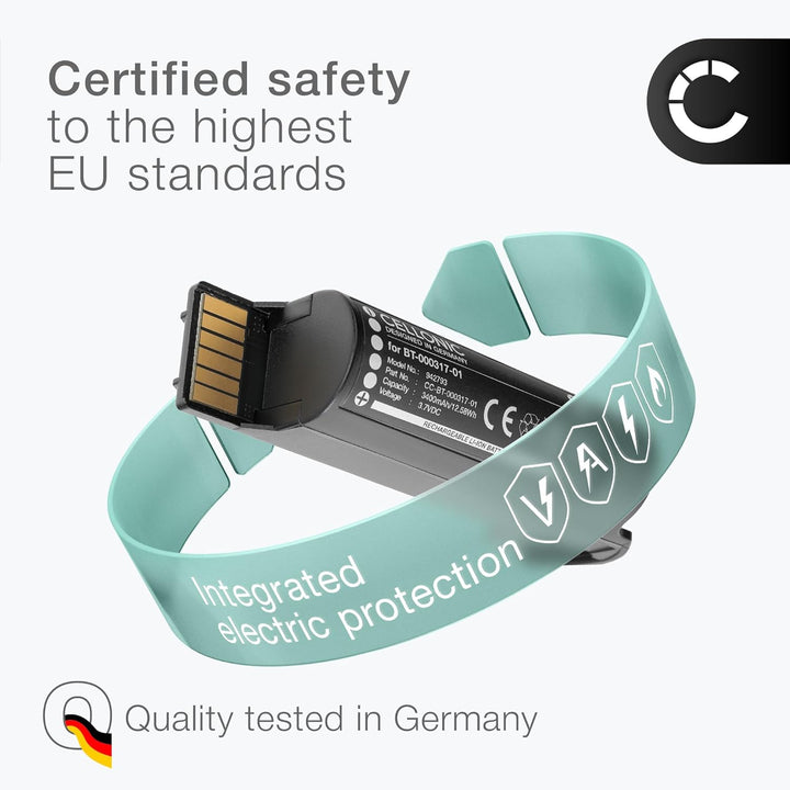 CELLONIC, Barcode-Scanner Akku kompatibel mit Zebra TC21, DS2278, DS22 (3400mAh, 3.7V)