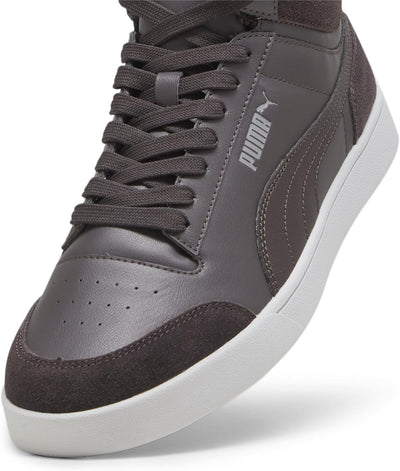 PUMA Unisex Shuffle Mid Fur Sneaker 36 EU Grau Flat Dark Gray Cast Iron Cool Light Gray, 36 EU Grau