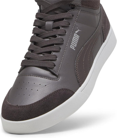 PUMA Unisex Shuffle Mid Fur Sneaker 37 EU Grau Flat Dark Gray Cast Iron Cool Light Gray, 37 EU Grau