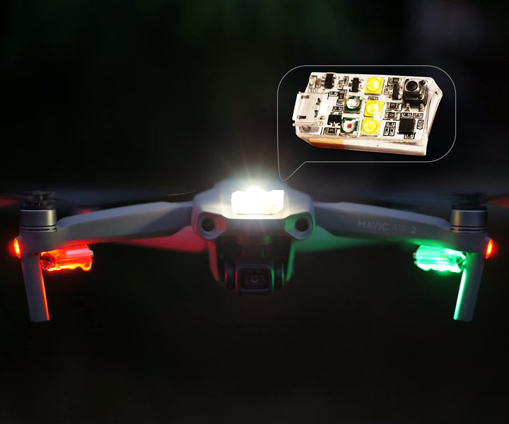 Vifly Drohne Strobe Light, Anti-Kollisionslicht für Nachtflüge nach FAA-Verordnung, geeignet für DJI