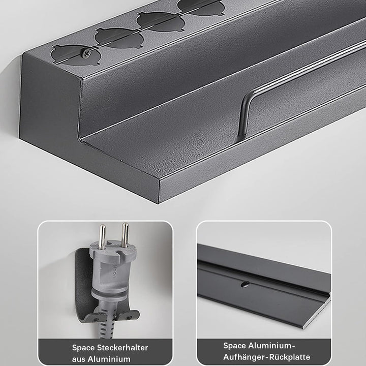 Wandhalterung Curling Halter Organizer Stand Lagerregal für Dyson Airwrap, Edelstahl ohne Stanzen Au