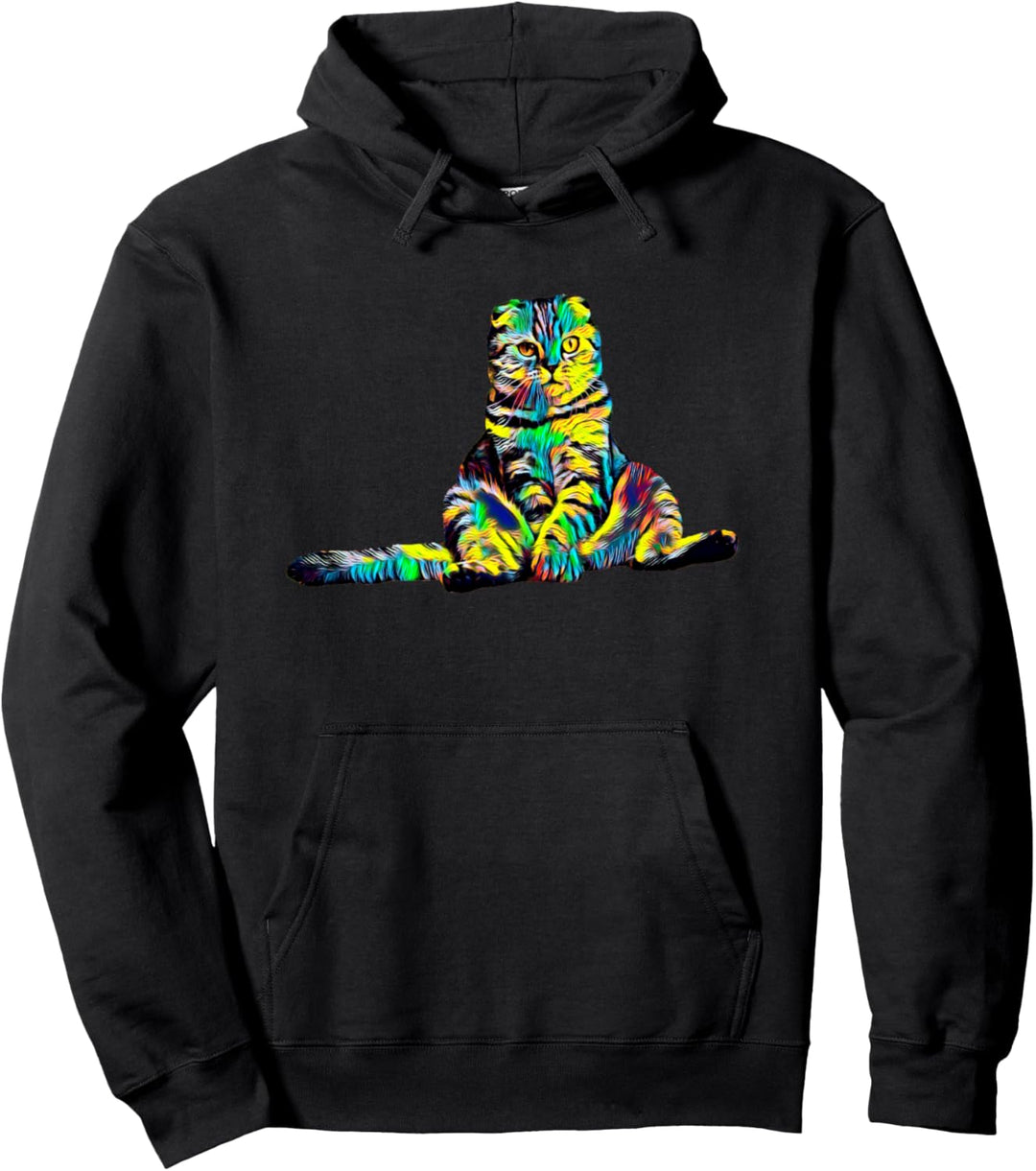 Scottish Fold Katze Pullover Hoodie