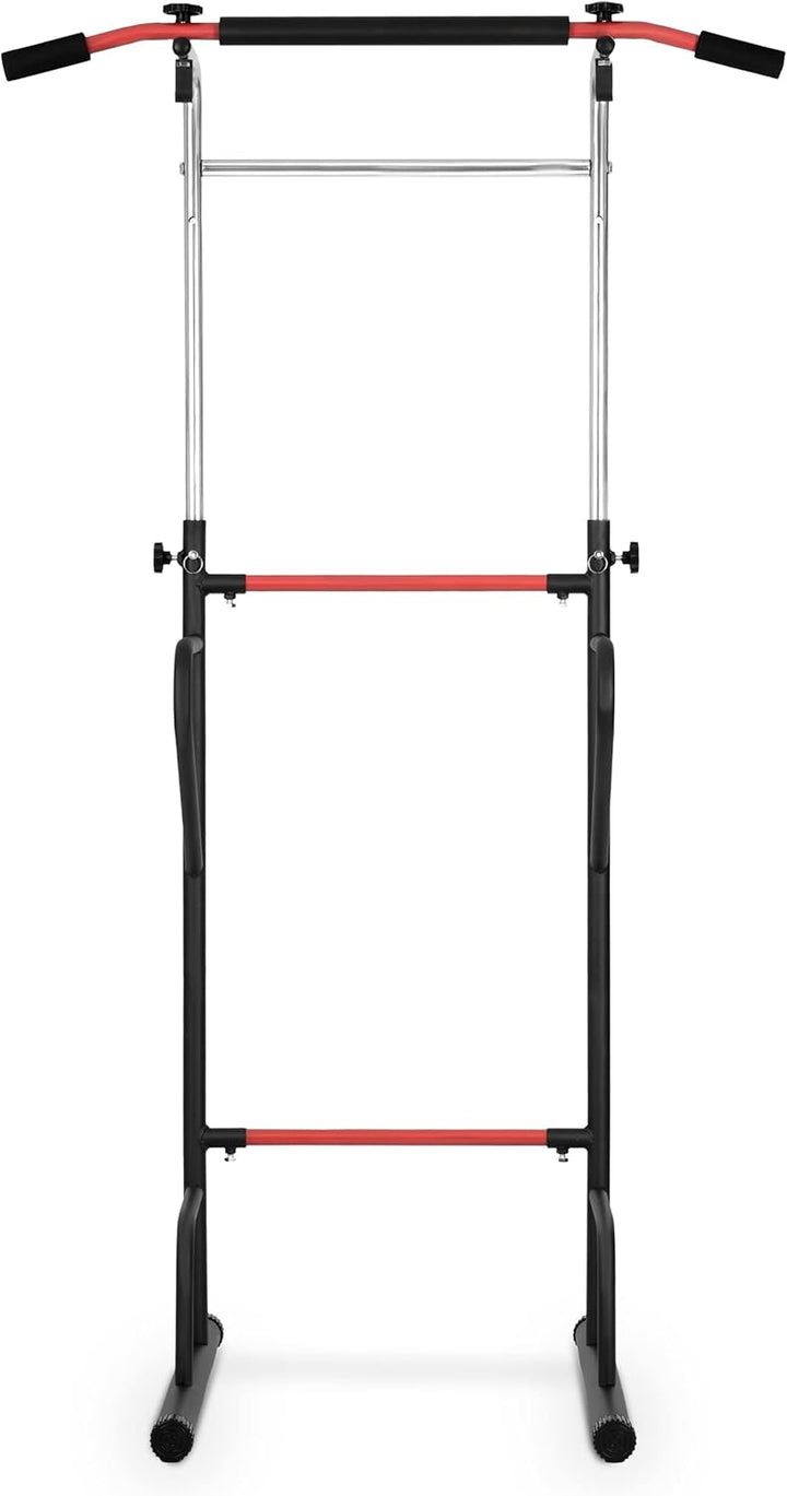 NEO SPORT Freistehende Klimmzugstange NS-300 für Klimmzüge Krafttraining Übungen aus verstärktem Sta
