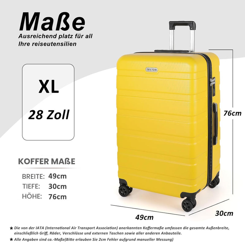 TAN.TOMI Koffer, Hartschalenkoffer, Koffer & Trolleys, Rollkoffer Reisekoffer Handgepäck, Suitcase K