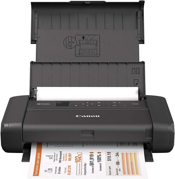 Canon PIXMA TR150 mobiler Drucker (WLAN, Cloud, AirPrint, 4.800 dpi x 1.200 dpi, Highspeed USB Typ C