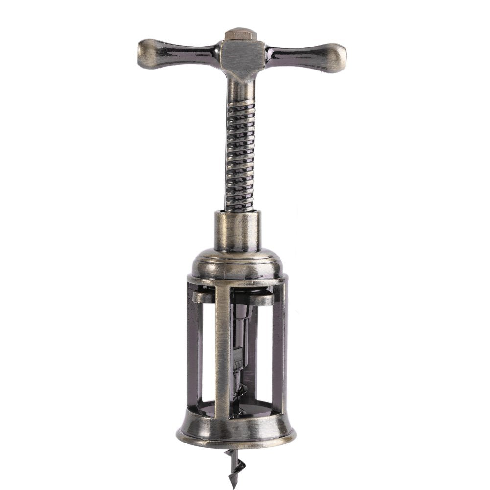 Retro-Weinöffner, Flügelkorkenzieher aus Zinklegierung, Weinflaschenöffner, Ergonomischer Korkenzieh