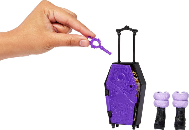 Monster High Skulltimate Secrets Clawdeen Wolf-Puppe und Zubehörset, Destination: Hütten-Gruselurlau