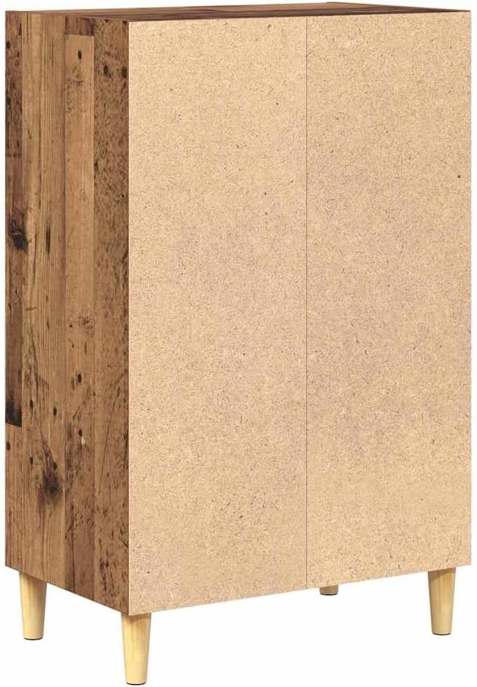 vidaXL Sideboard aus alt aussehendem Holz 57 x 35 x 90 cm, mit stabilen Holzbeinen. Viel Stauraum, f