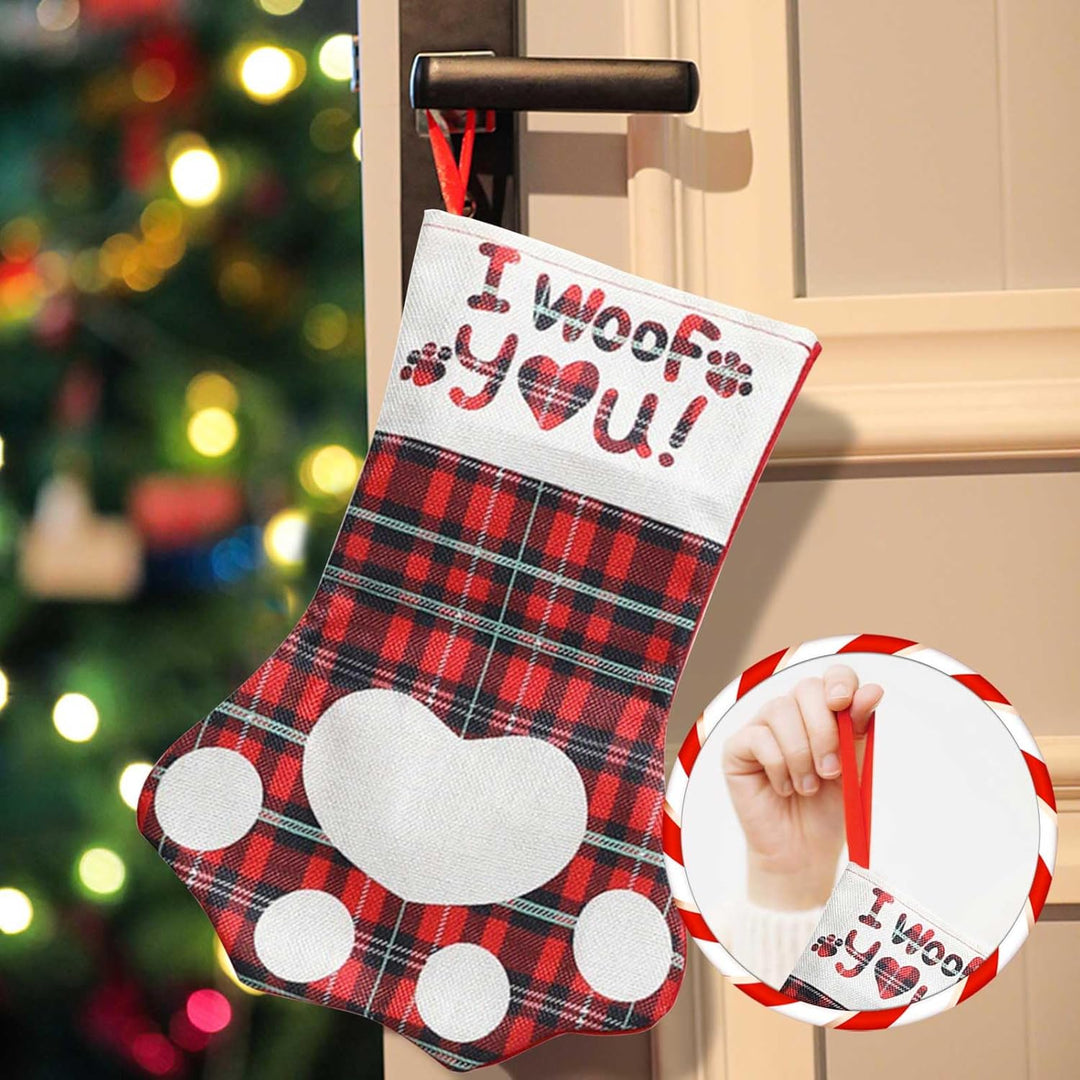 HOOPOE Nikolausstrumpf Personalisiert,Weihnachtsstrumpf Gross,3 Stück Nikolausstiefel zum Befüllen,K