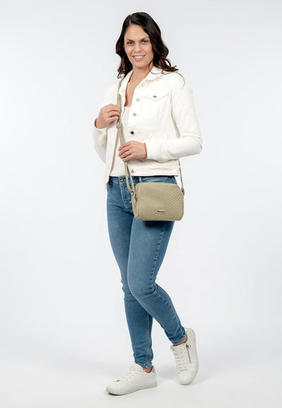 Tamaris Umhängetasche Leila 32140 Damen Handtaschen Mustermix Einheitsgrösse Khaki 910, Einheitsgrös