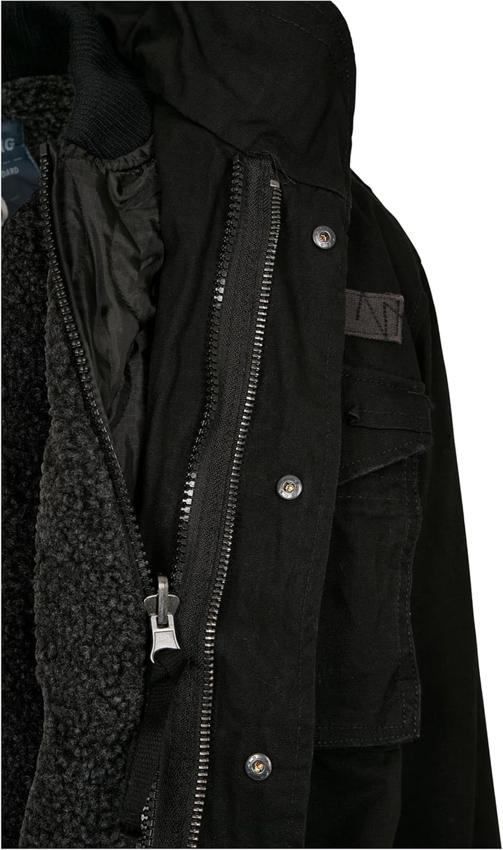 Brandit Herren Jacket S Schwarz, S Schwarz