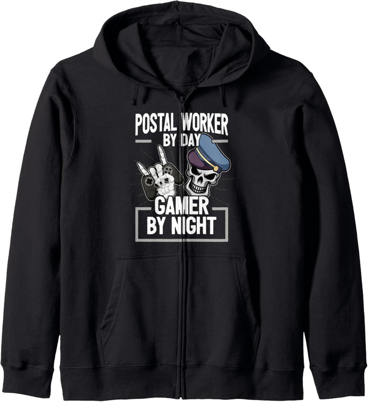 Cooler Postboten Spruch Briefträger I Gaming Konsole Zocken Kapuzenjacke