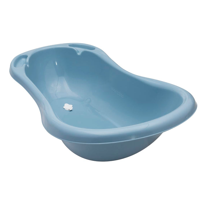 keeeper Ergonomische Babywanne mit Stöpsel, Ab 0 bis ca. 12 Monate, 84 x 49 x 29 cm, Maria Pure, Bla