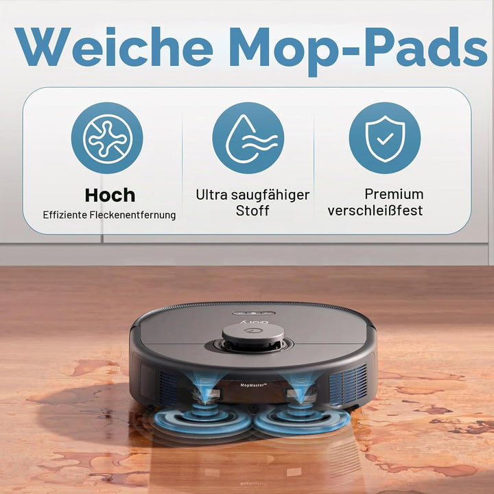 21 Stück Ersatzteile Zubehörset für Eufy X10 Pro Omni Staubsauger, 2 Hauptbürsten, 4 Seitenbürsten,