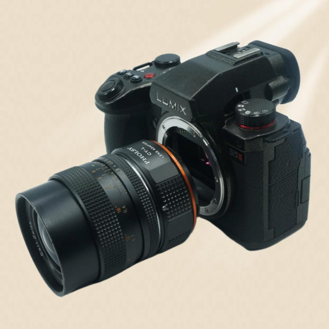 PHOLSY Objektivadapter Kompatibel mit Contax/Yashica CY Objektiv auf L Mount Kameragehäuse Konverter