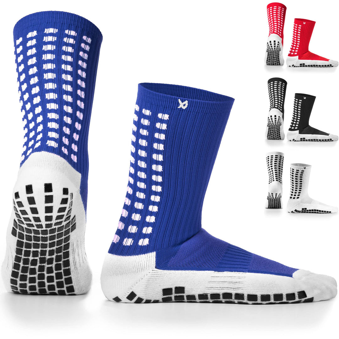 LUX Sports DualGrip Fussballsocken - Sportsocken mit Gumminoppen - Grip & Zehenverstärkung - Grip So