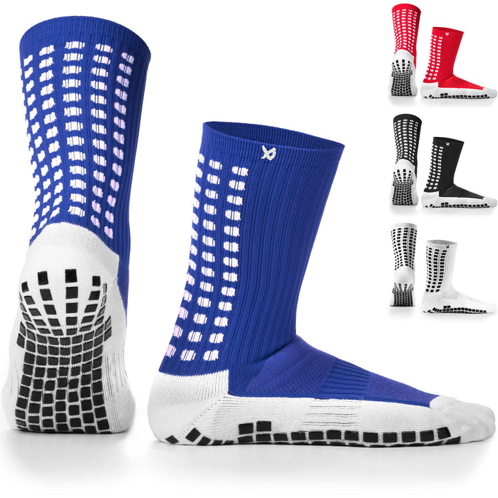 LUX Sports DualGrip Fussballsocken - Sportsocken mit Gumminoppen - Grip & Zehenverstärkung - Grip So