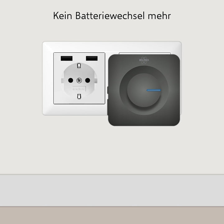 ELRO DB3000 Funk Türklingel Set 2X Plug-in Empfänger für Steckdose - Wasserdicht, 300m Reichweite, 6