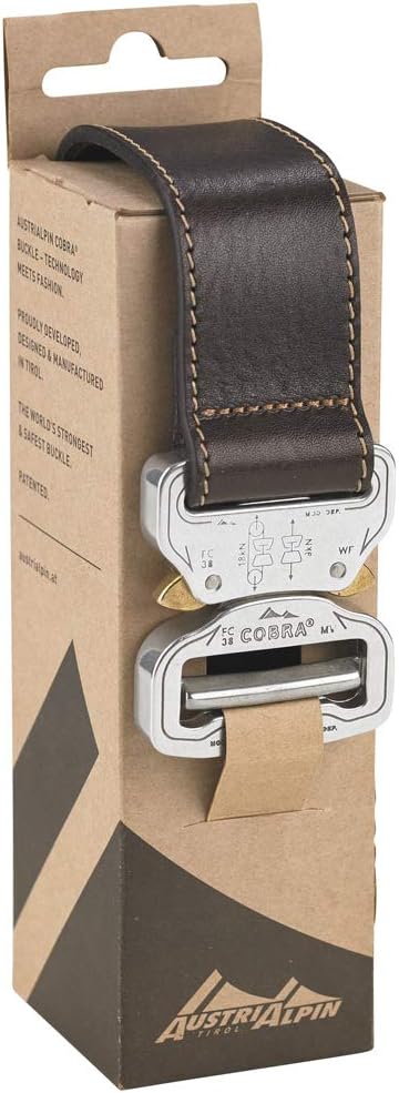 AustriAlpin Cobra 38 Ledergürtel, braun, XS