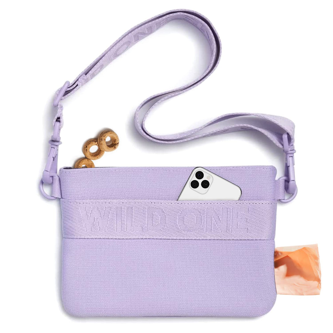 Wild One Leckerli-Beutel – Recycelter Strick, Flieder Violett, Violett