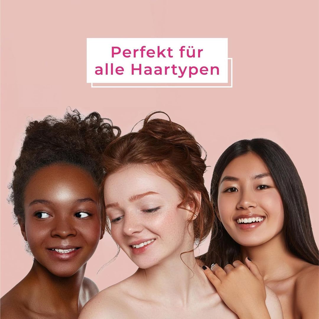 Ninabella Bio Haarbürste ohne Ziepen für Damen, Herren & Kinder - Entwirrbürste auch für Locken & La