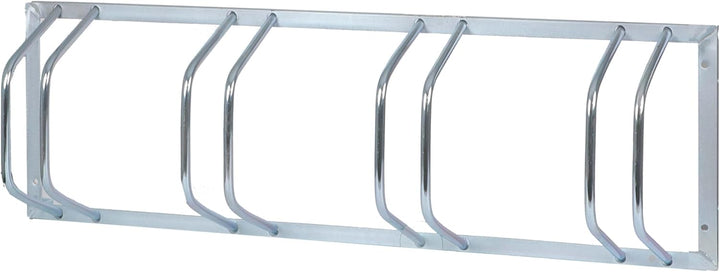 Fahrradständer für 4 Räder 124 x 39,5 x 19,5 cm verzinkt und für Wandmontage