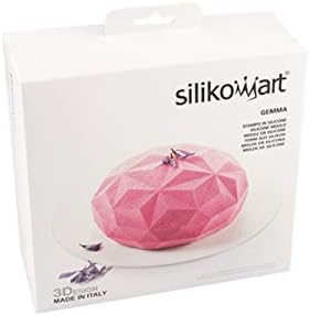 silikomart | Silikon-Kuchenform Modern GEMMA, antihaftbeschichtet, 1er Pack Kuchenform, 3D Design, Ø