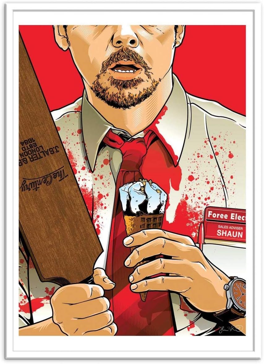 Wall Editions Art-Poster - Shaun of The Dead - Joshua Budich