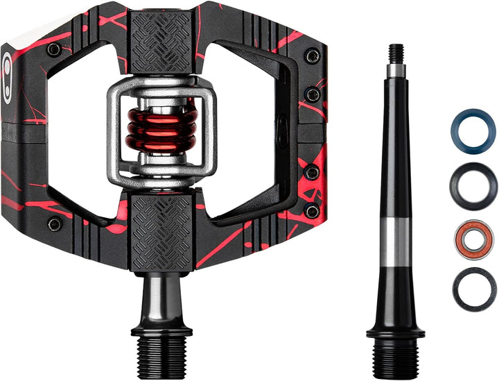 Crankbrothers Mallet E Mountainbike Pedale - Splatter Collection - MTB Enduro optimierte Plattform -
