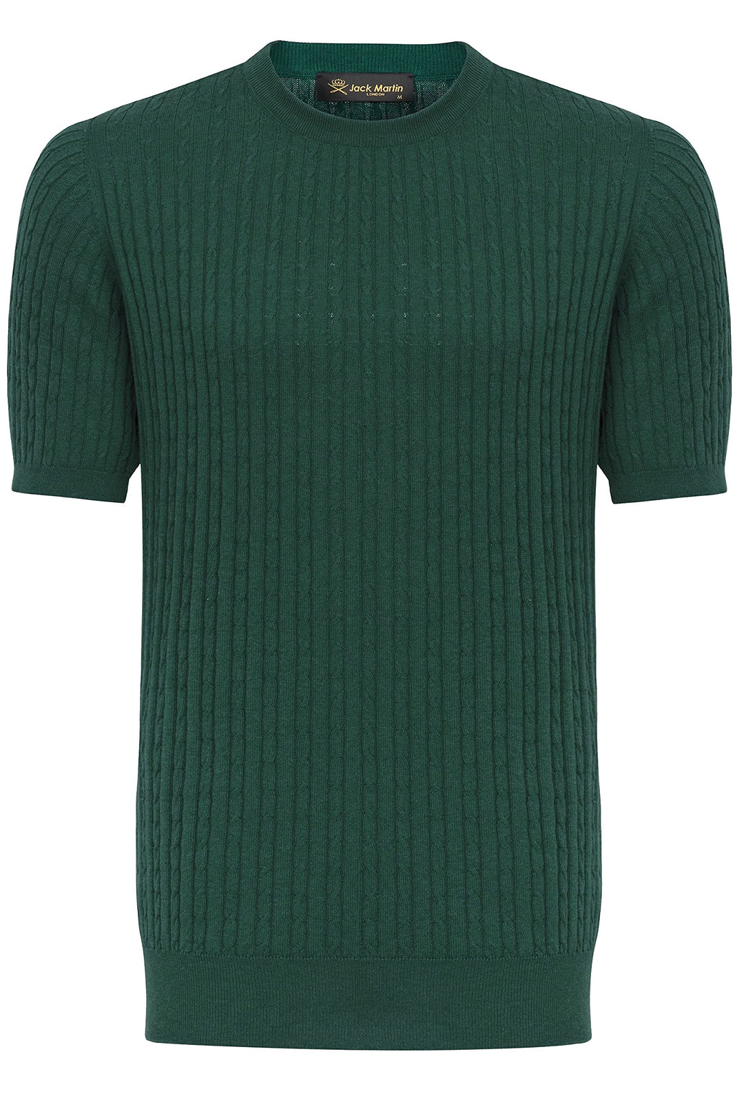 Jack Martin - Strick-T-Shirt mit Webmuster - Herren-Strickhemden S Grün, S Grün
