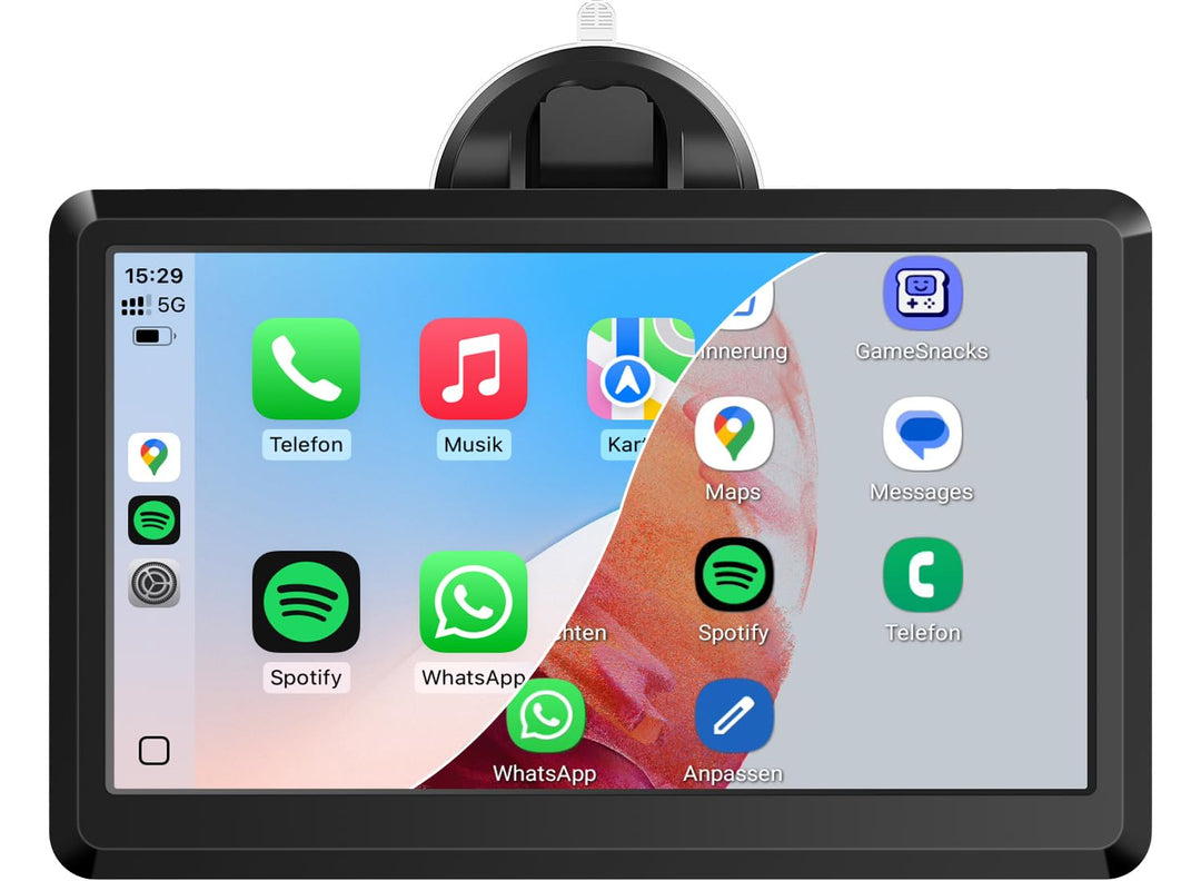 CarPlay Bildschirm, Wireless Android Auto Display mit 7 Zoll Touchscreen, Online Navigationsgeräte,