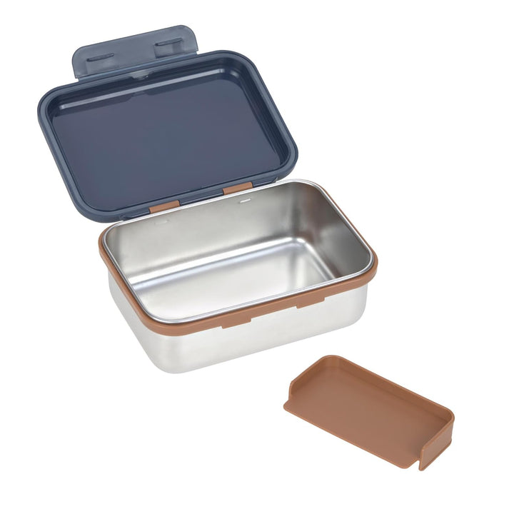 LÄSSIG Kinder Brotdose Edelstahl Lunchbox Frühstücksbox Nachhaltig Kindergarten Schule/Lunchbox Stai