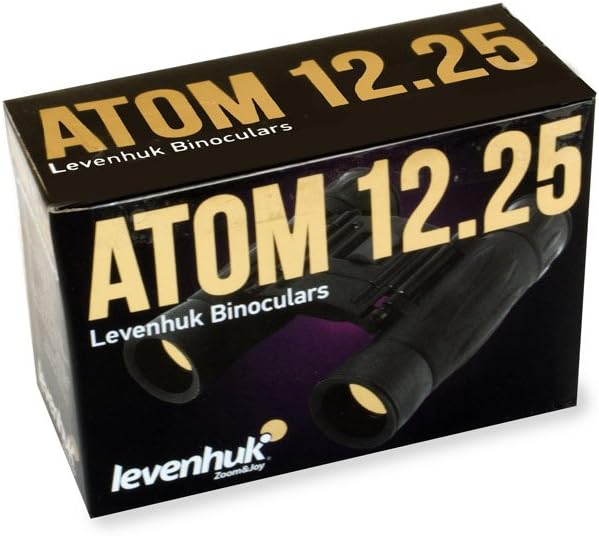 Levenhuk Atom 12x25 Ultrakompaktes Fernglas mit Vollvergüteter BK-7 Glasoptik für Naturgetreue Bilde