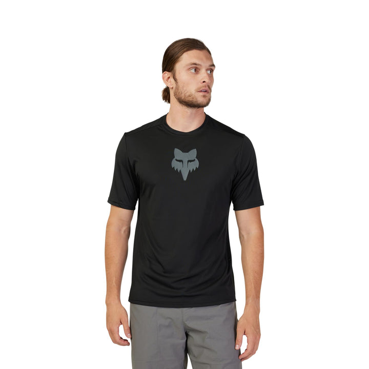 Fox Racing Herren Ranger Ss Jersey Lab Head Windbreaker S Schwarz, S Schwarz